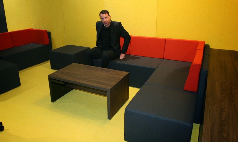 Lounge in der Ausstellung